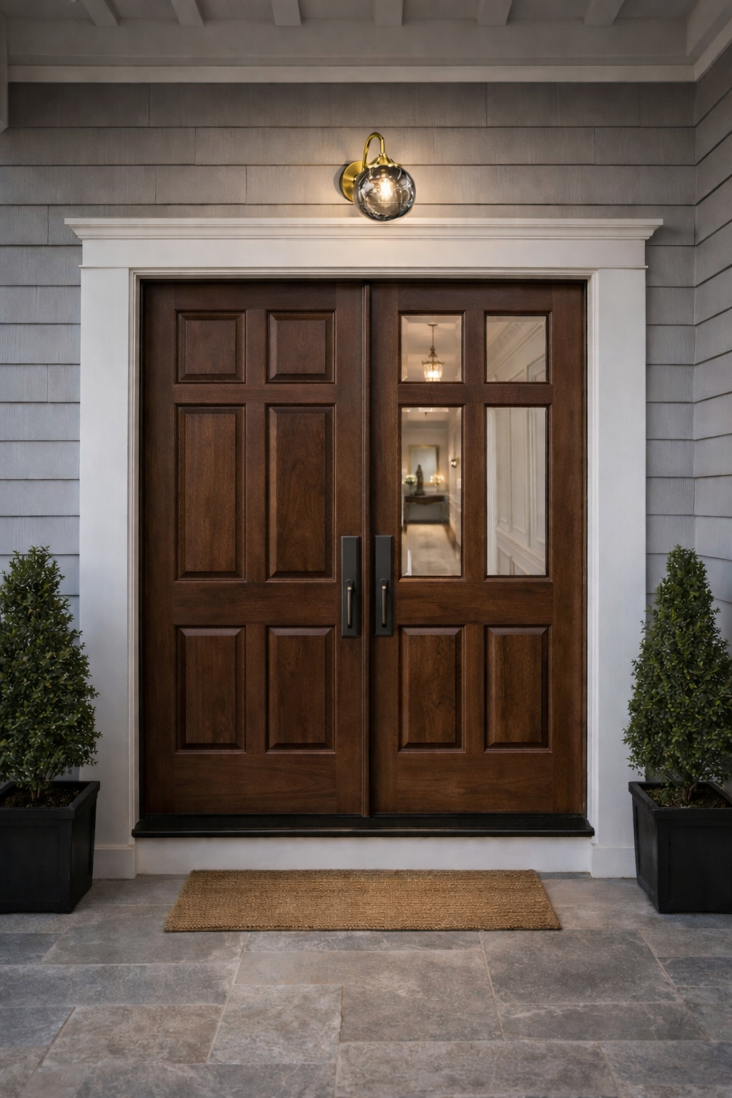 إضاءة جدارية سموكد جلاس أورب