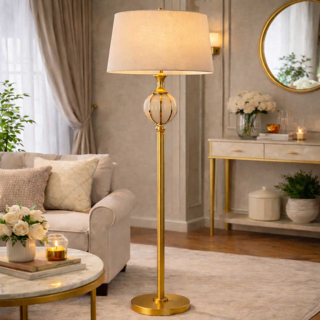 ستاند لامب مودرن جولدن جلوب