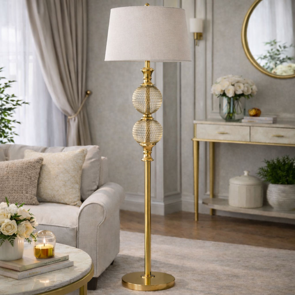 ستاند لامب كلاسيك دبل جلوب كريستال