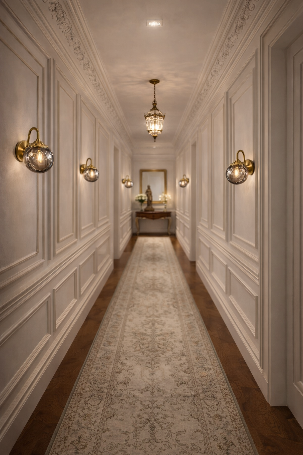 إضاءة جدارية سموكد جلاس أورب