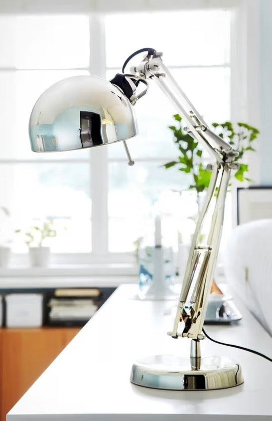 مصباح مكتب معدني قابل للتعديل – ستانلس ستيل