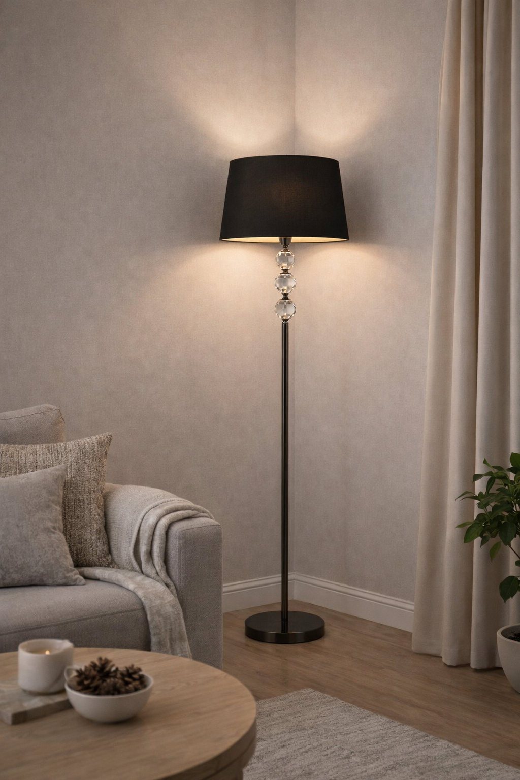 ستاند لامب كريستاليا نوار