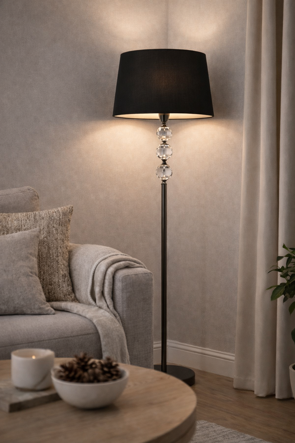 ستاند لامب كريستاليا نوار