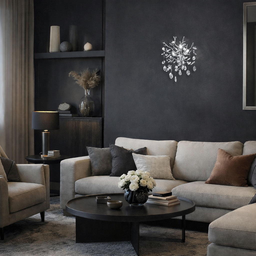 إضاءة جدارية كريستال برانش