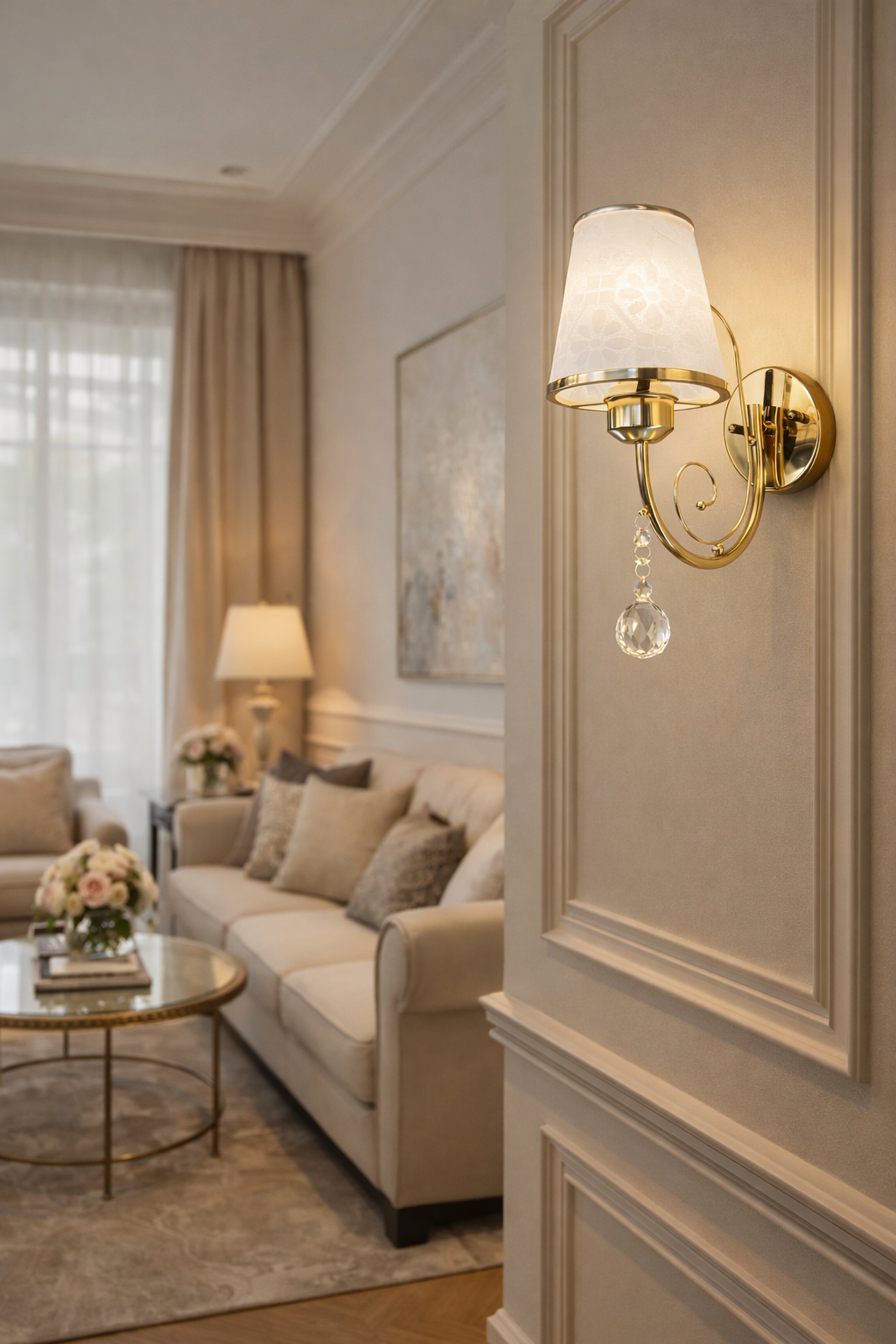 إضاءة جدارية جولدن كريستال