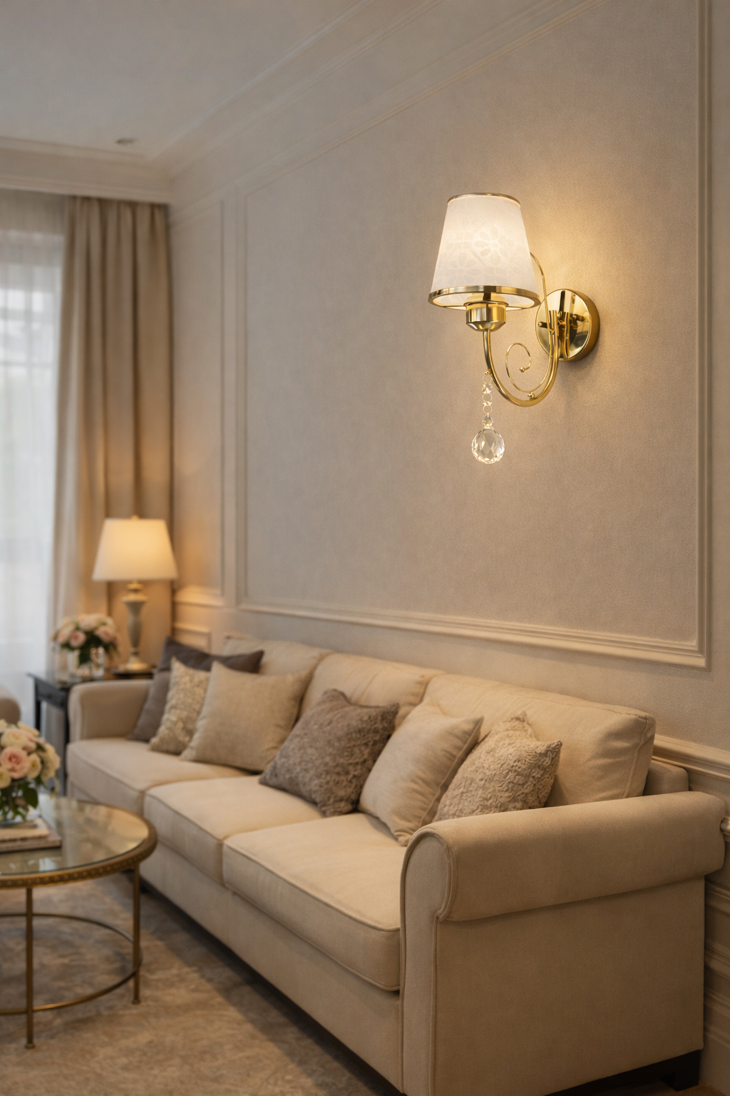 إضاءة جدارية جولدن كريستال