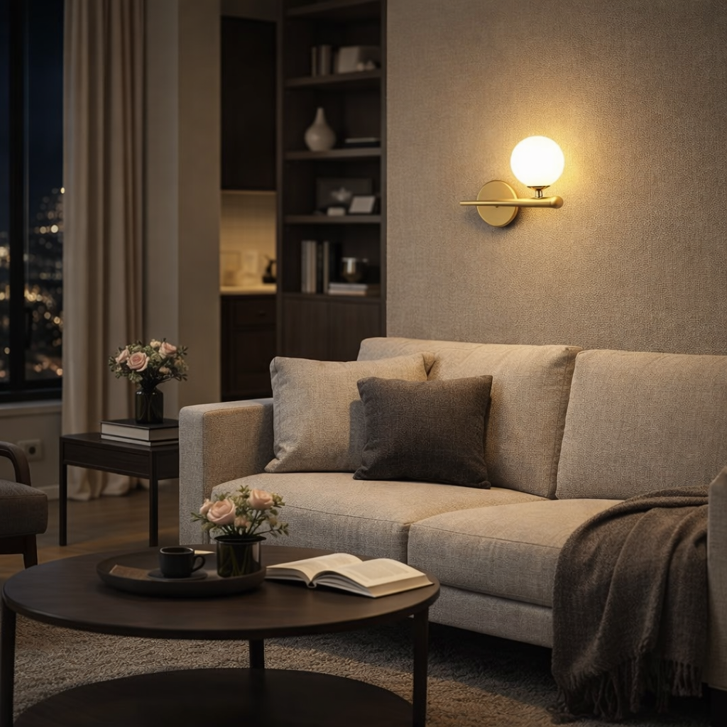 إضاءة جدارية سفيرا براس