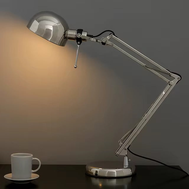 مصباح مكتب معدني قابل للتعديل – ستانلس ستيل