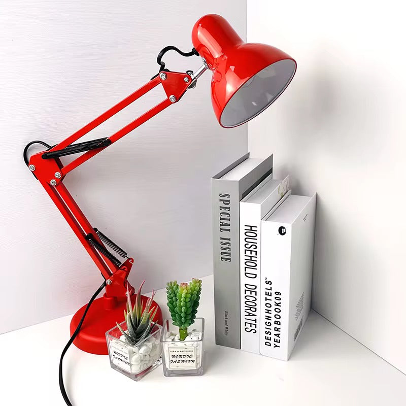مصباح مكتبي معدن  – لون أحمر