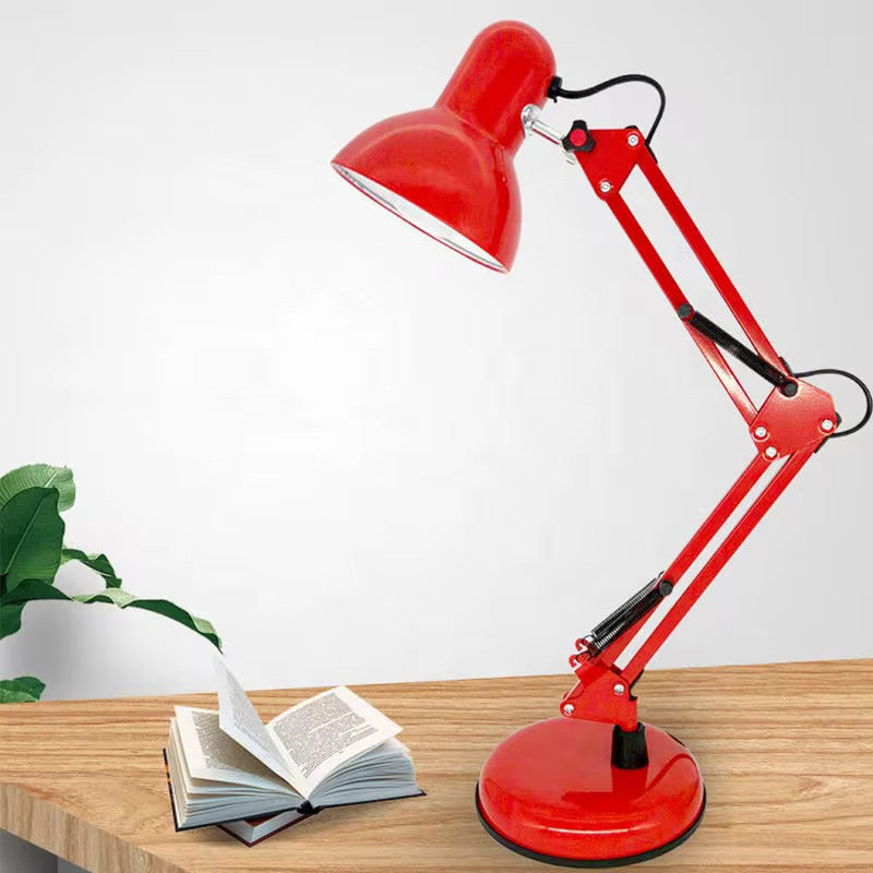 مصباح مكتبي معدن  – لون أحمر